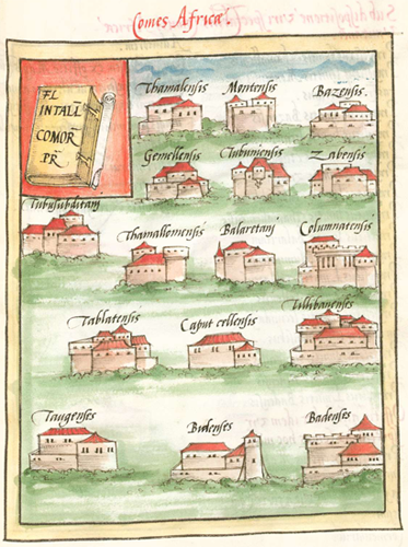 Frontpiece showing towns