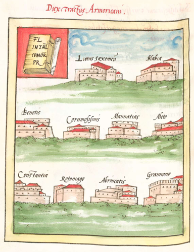 Frontpiece showing forts