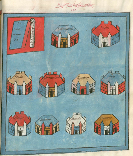 Frontpiece showing towns