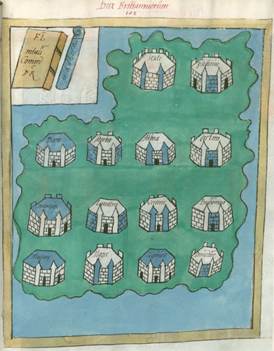 Frontpiece showing forts