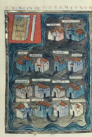 Frontpiece showing towns