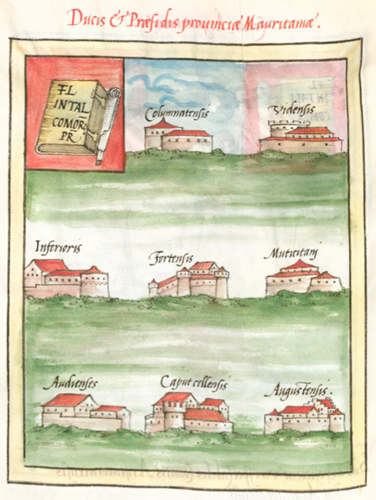 Frontpiece showing towns