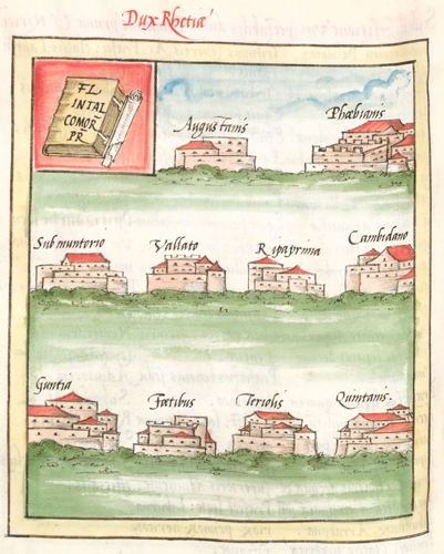 Frontpiece showing forts