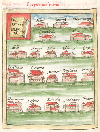 Frontpiece showing towns