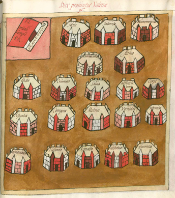 Frontpiece showing forts