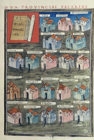 Frontpiece showing towns